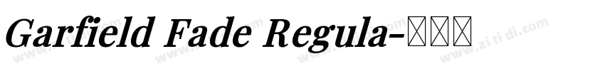 Garfield Fade Regula字体转换